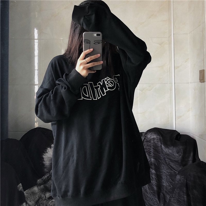 NRVP Áo Hoodie Thiết Kế Đơn Giản Thời Trang Hàn Quốc Cho Nữ