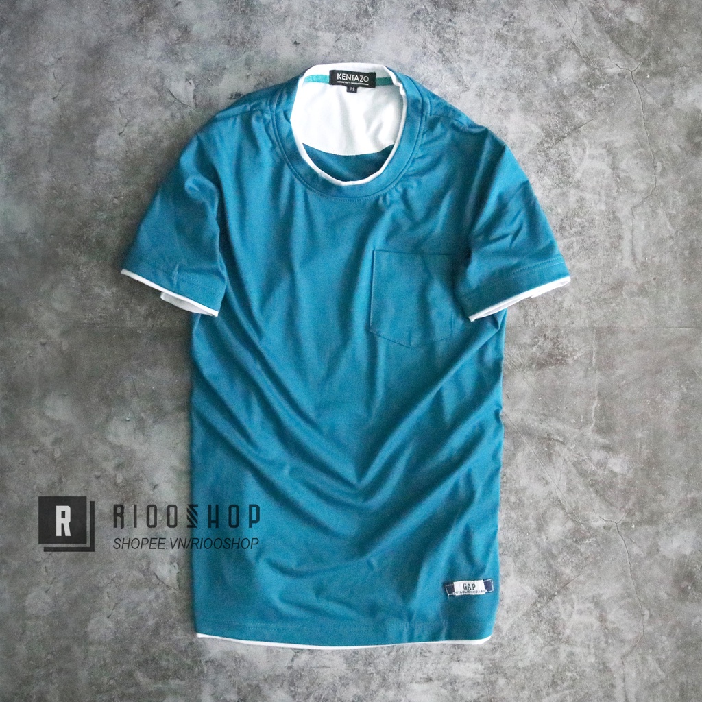 Áo thun nam cổ tròn có túi đơn giản trẻ trung RIN041 - áo thun nam ngắn tay Riooshop | BigBuy360 - bigbuy360.vn