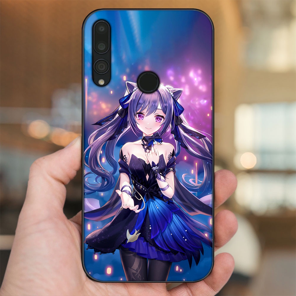 Ốp lưng Huawei Y9 Prime 2019 viền đen in hình Keqing Genshin Impact