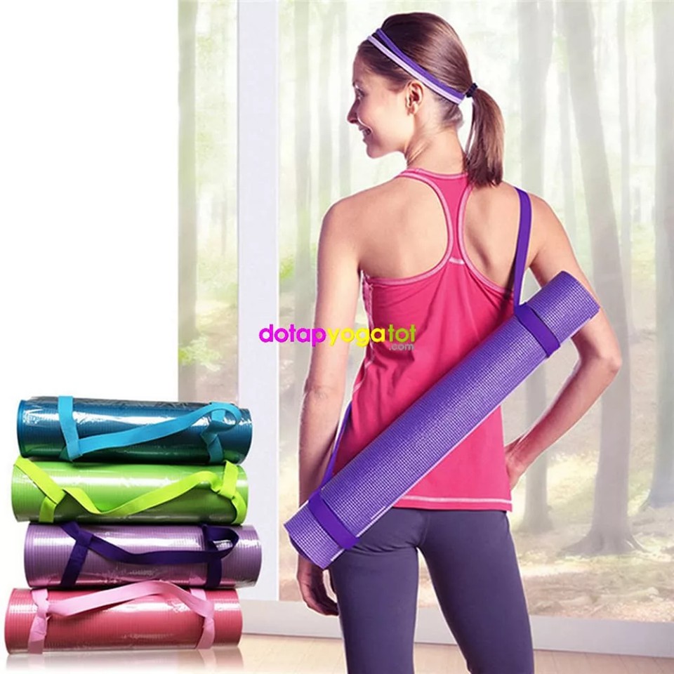 Sét 3 món Thảm yoga định tuyến beYoga 6mm, Túi đựng thảm, Dây đeo thảm thời trang