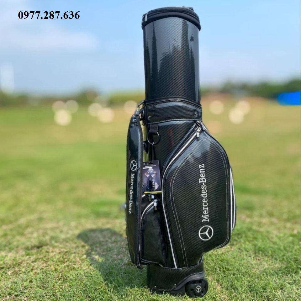 Túi gậy chơi golf đựng 14 - 16 gậy da PU cao cấp chống nước chống bụi shop GOLF PRO TM056