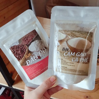 Combo bột đậu đỏ + Bột cám gạo cà phê mỗi gói 200g