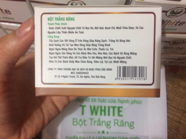 Bột trắng răng T White