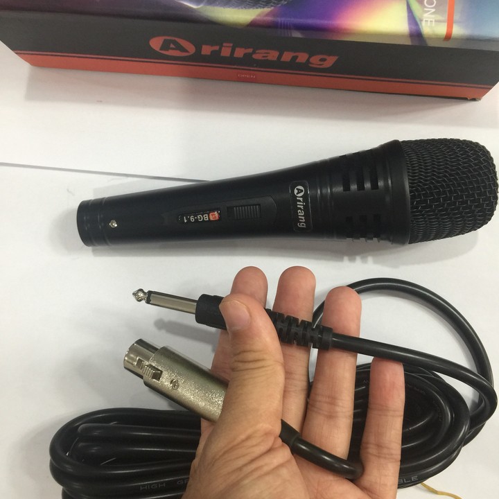 Micro karaoke có dây ARIRANG BG-9.1 - Micro có dây arirang - Micro karaoke có dây giá rẻ - Micro có dây giá rẻ