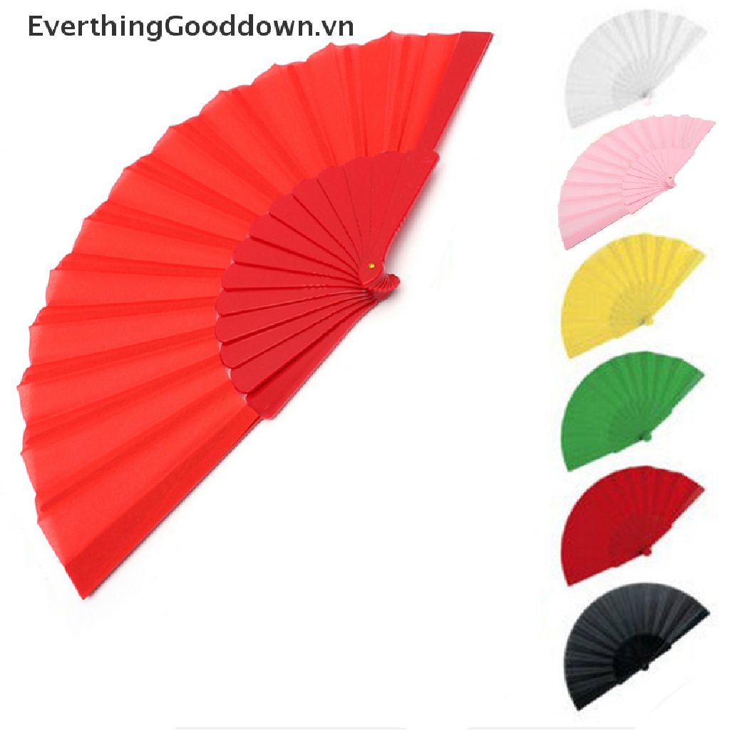 Everthinggood Quạt Vải Cầm Tay Có Thể Gấp Lại Dùng Cho Tiệc Cưới Ngoài Trời