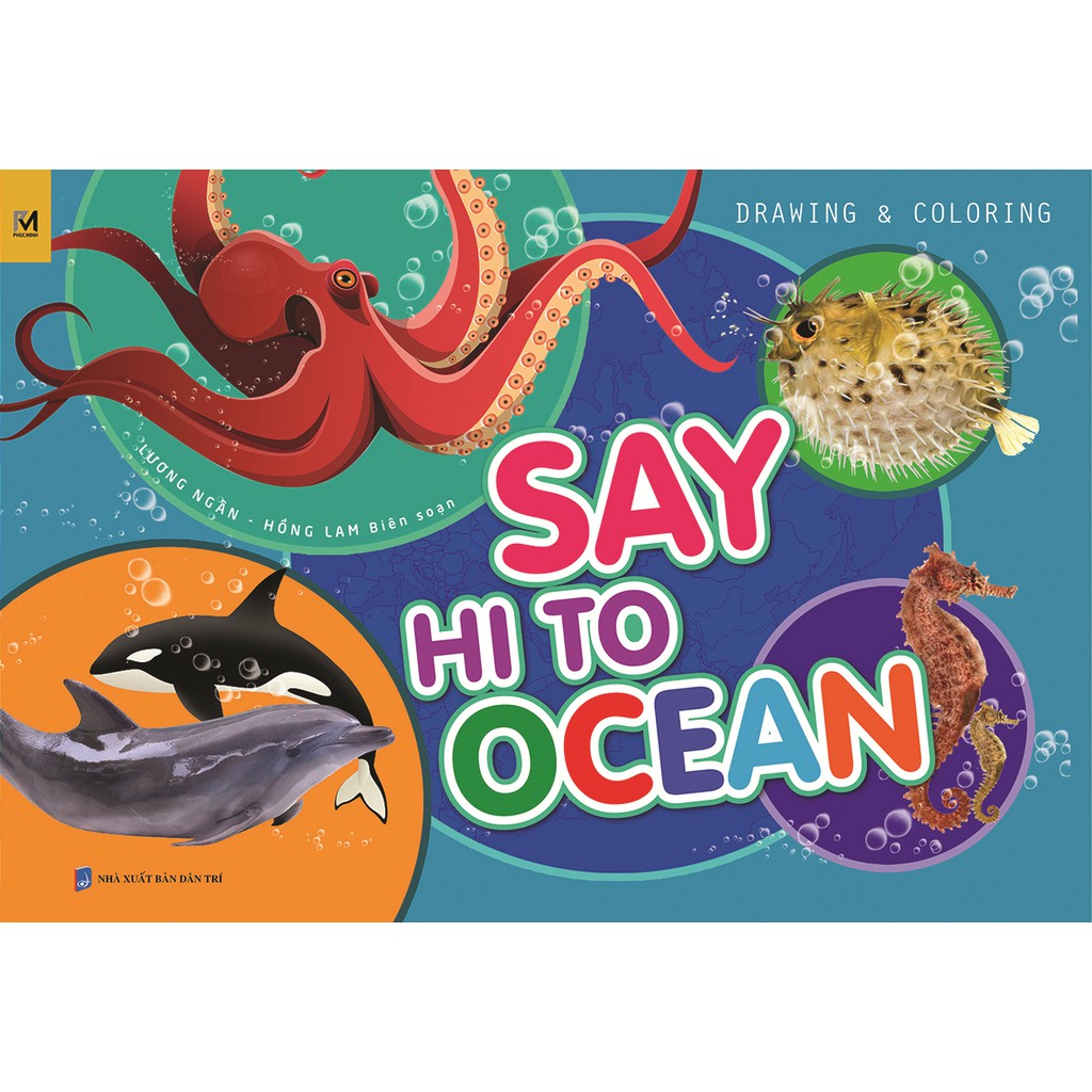 Sách - Tập vẽ & Tô màu - Say hi to Ocean