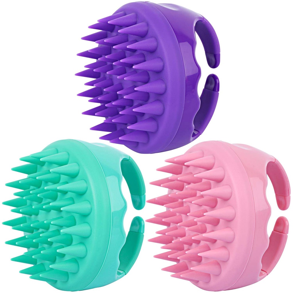 Lược Gội Đầu Heeta Silicon Thế Hệ Mới- Lược gai loại mới massage gỡ rối GIẢM GÀU, GIẢM RỤNG HIỆU QUẢ