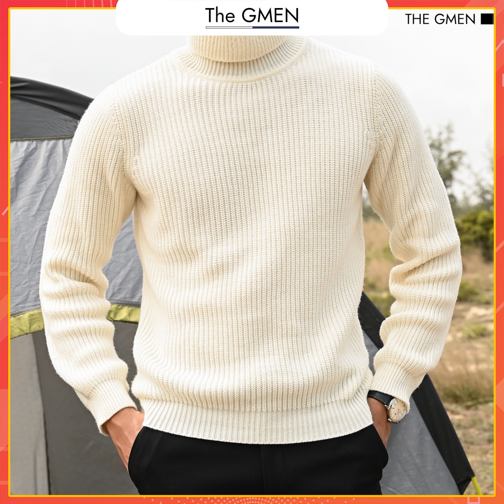 Áo len cổ lọ Cosy Sweater nam The Gmen thiết kế đơn giản, chất liệu len cao cấp