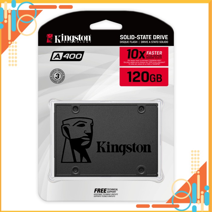 Ổ Cứng SSD KINGSTON 120GB A400- bảo hành 36 tháng - Pk Máy tính