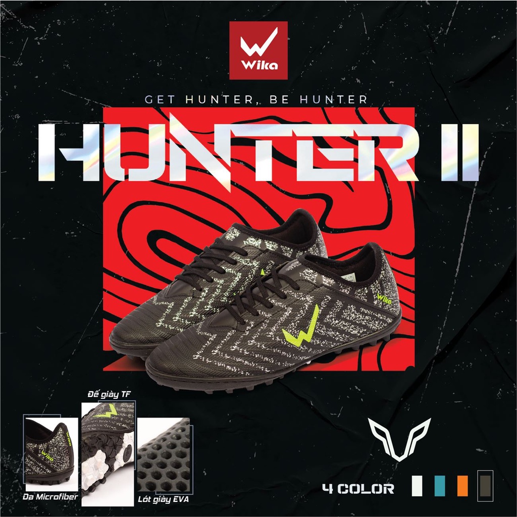 Giày đá banh, Giày bóng đá đế đinh Giày Wika _Hunter II hàng chất lượng cao - Dungcusport