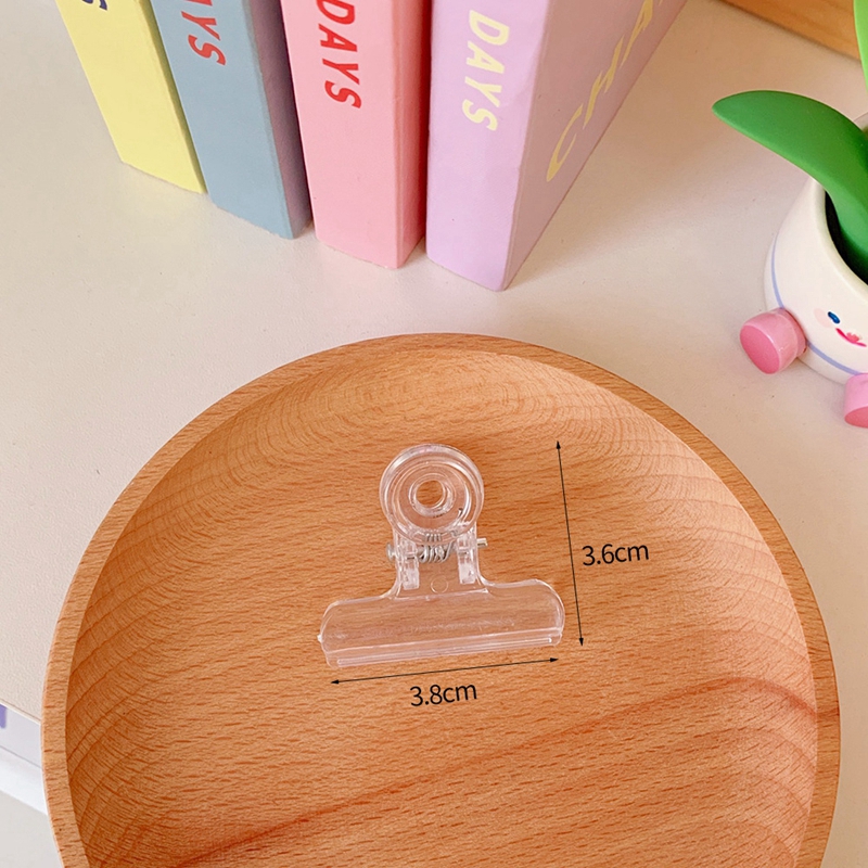 Kẹp bằng nhựa trong suốt sáng tạo dùng cho miệng túi thực phẩm/ tài liệu đa năng