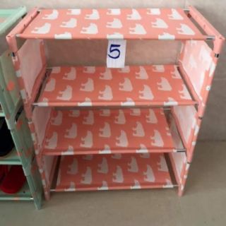 KỆ GIÀY HOA VĂN 4 TẦNG INOXp