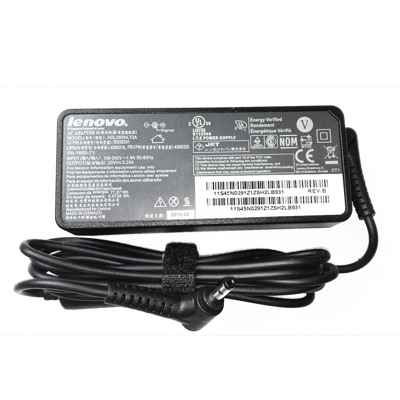 Sạc Laptop Lenovo 65W Đầu Tròn 20V – 3.25A BH 12 tháng ZIN