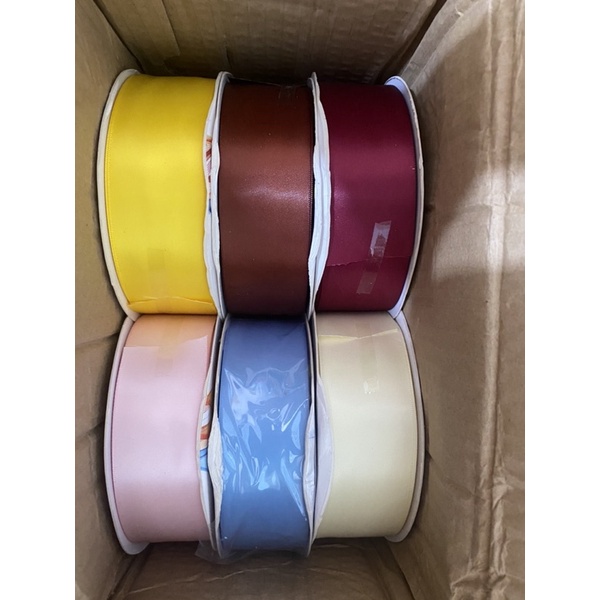 Cuộn 3m ruy băng satin 2 mặt 4cm