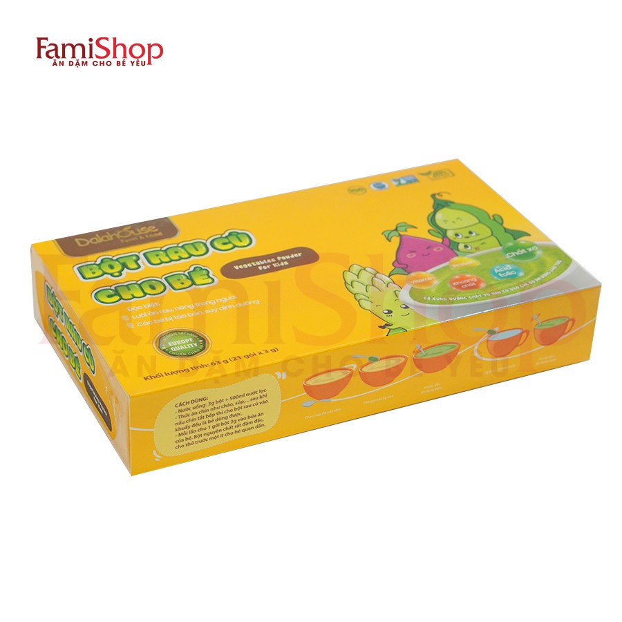 FamiShop Bột rau củ dinh dưỡng cho bé Dalahouse 63g