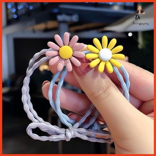 Dây buộc tóc hoa cúc nhí HOTREND, Dây buộc tóc hoa cúc Hàn Quốc ,Thun buộc tóc co dãn thời trang,Nơ buộc tóc nhiều màu