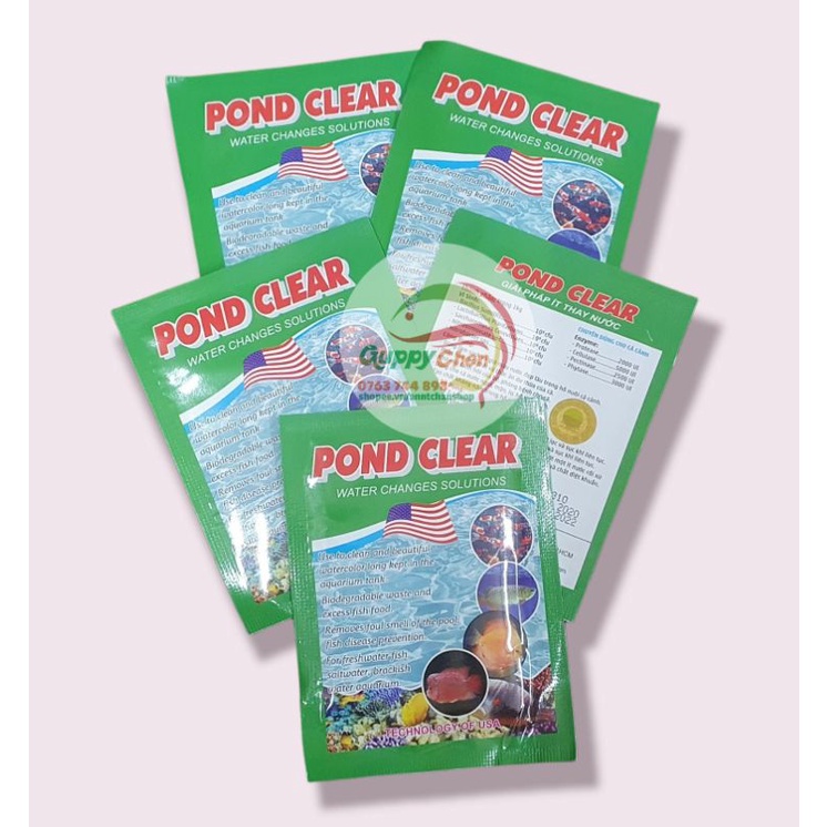 Men vi sinh Pond Clear cho cá cảnh