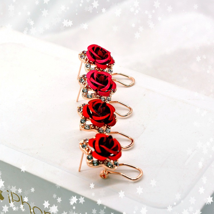 Khuyên Tai Nữ Trang Tạo Hình Độc Đáo Nhiều Màu Sắc