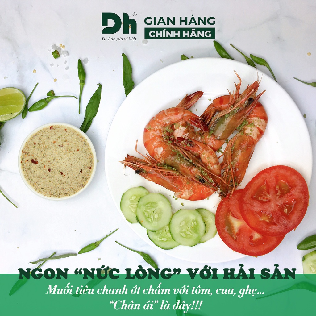 Muối tiêu chanh ớt DH Foods gia vị chấm hoa quả chế biến thực phẩm loại 1 thơm ngon 50/120gr - DHMTN54