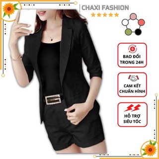 Hàng nhập - set bộ vest đùi 4 món cao cấp - khn107300