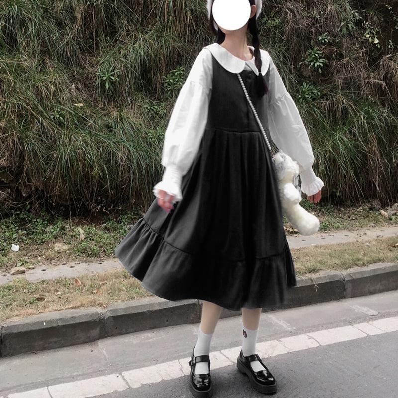 Đầm Hoodie Dáng Rộng Dài Tay Phong Cách Hàn Quốc Mới Cho Nữ