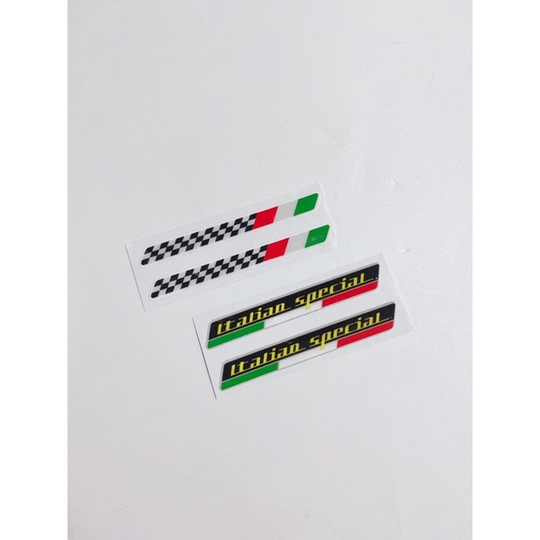 Cặp tem chữ nổi Limited sọc italia, carbon edition.. dán trang trí xe máy tem cao cấp chống thấm nước