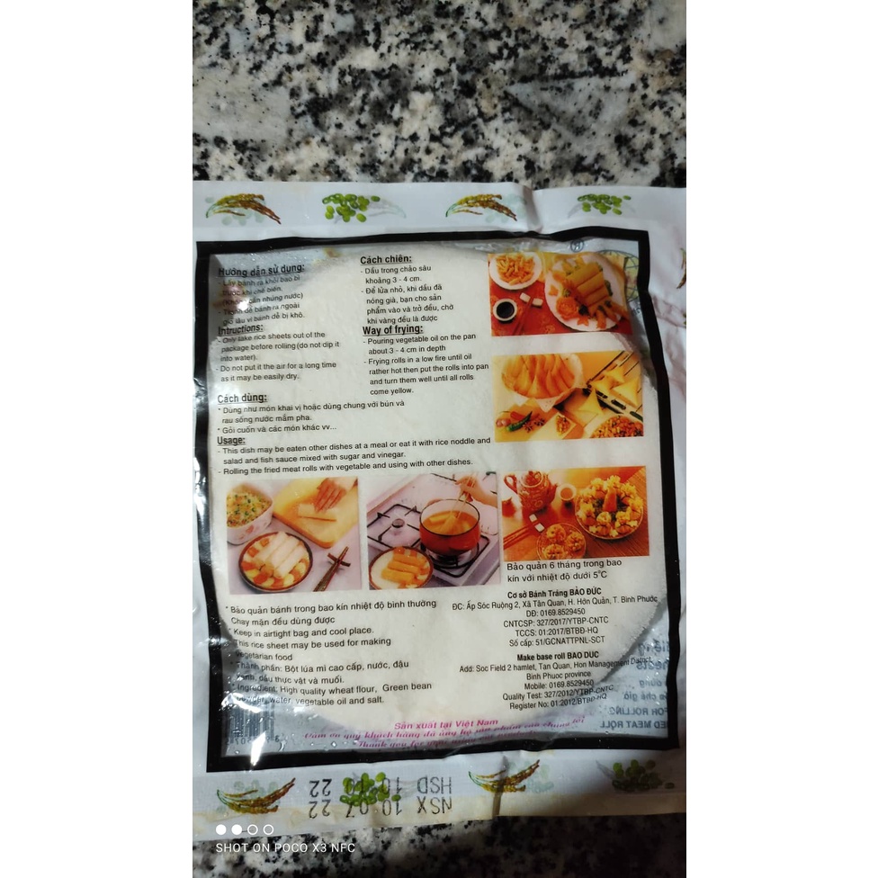 Bánh Tráng Xốp Đậu Xanh size 16cm
