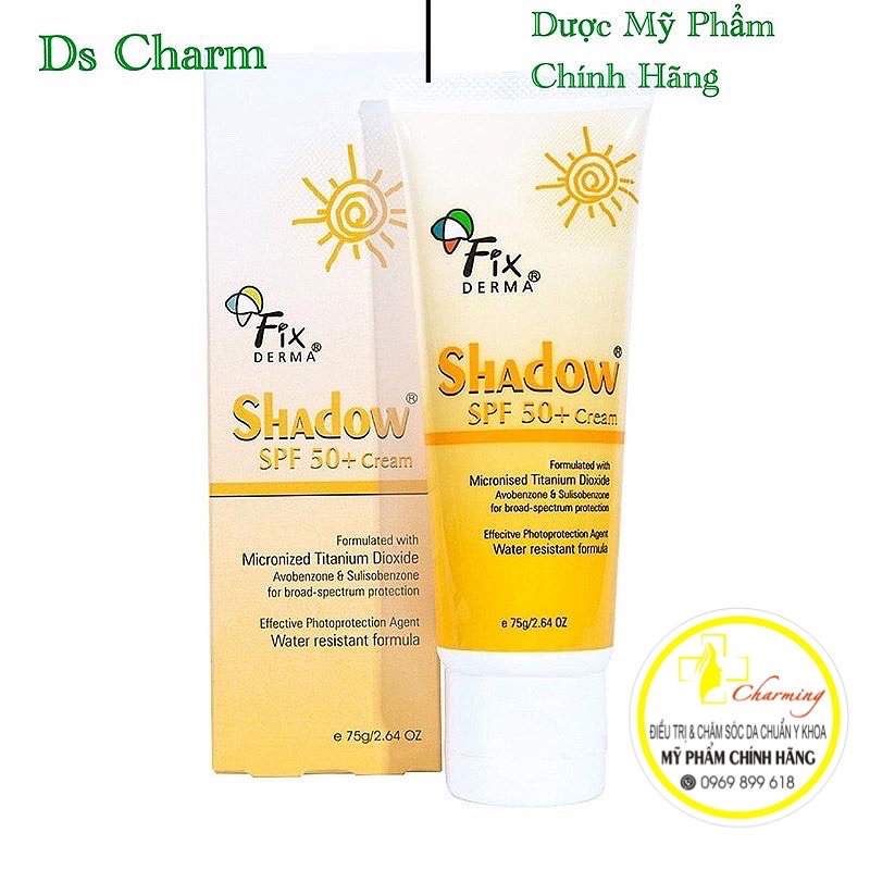 kem chống nắng FixDerma Shadow phổ rộng 50+/30+