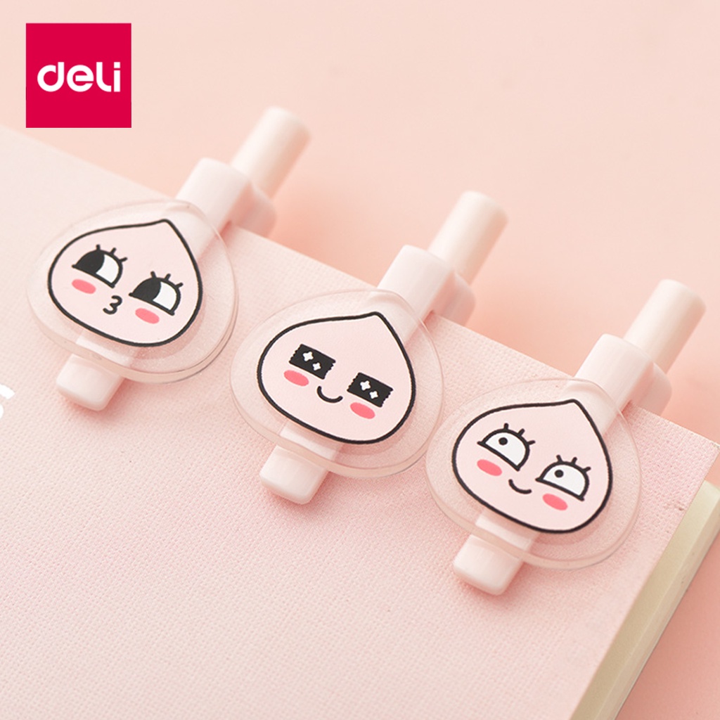 Bút Gel Deli x Kakao Friends - Mực đen - Ngòi 0.38mm - A487