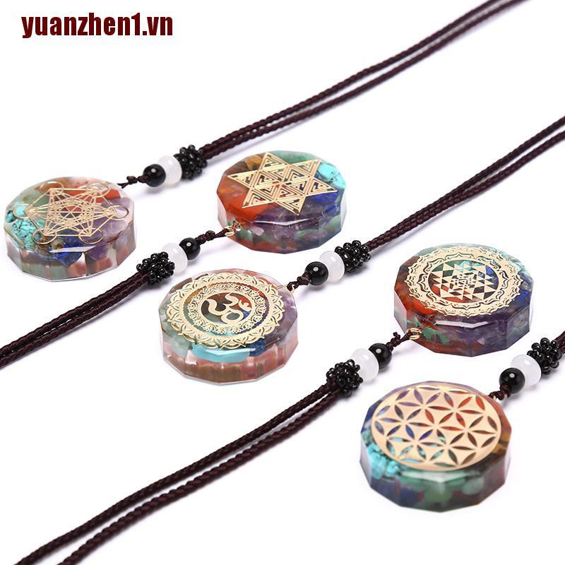[YUANZHEN1] Vòng cổ Mặt Đá Thiền Chakra Chữa Lành