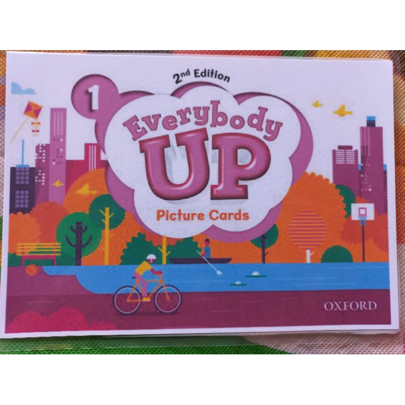 Bộ Flashcard Everbody Up 1 khổ A5 ép plastic