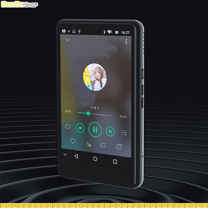 Ruizu H6 - Máy Nghe Nhạc Có Wifi và Bluetooth, Xem Phim HD, Màn Hình Cảm Ứng, Hệ Điều Hành Android 5.1