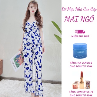Đồ ngủ sexy nữ hai 2 dây gợi cảm, bộ lụa mặc nhà bigsize nữ nhiều bảng màu sang chảnh –mai ngô đồ mặc nhà cao cấp