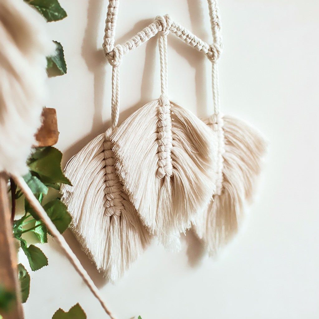 (Mấu 15) Macrame Dreamcatcher Trang Trí Phòng Ngủ, Cửa Hàng, Homestay Sang Chảnh