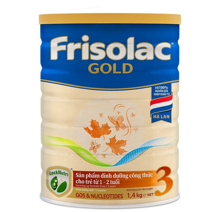 [CHÍNH HÃNG] Sữa Bột Friesland Campina Frisolac Gold 3 - Hộp 1,4kg (Nhà khám phá nhí, sản phẩm dinh dưỡng công thức)