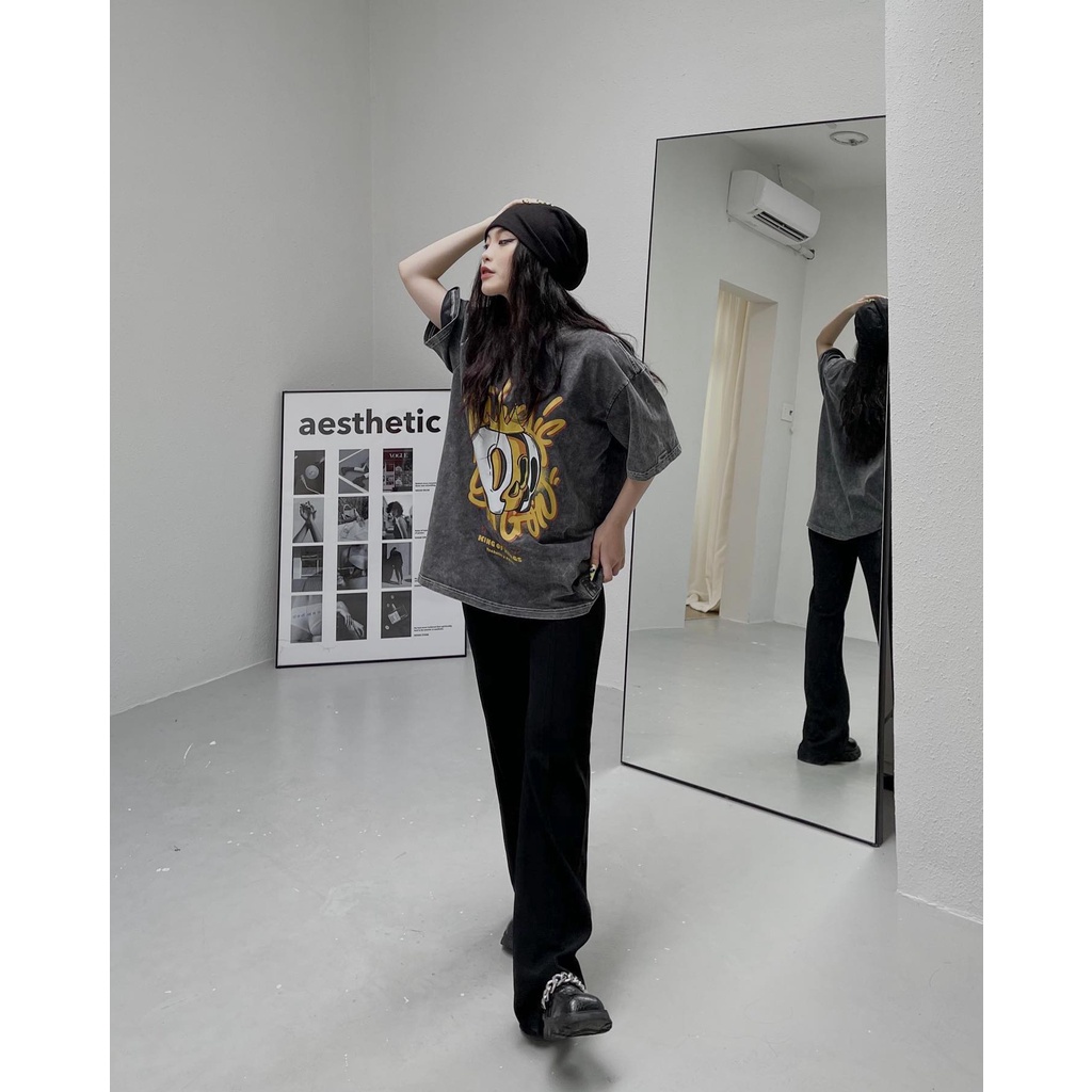 Áo Thun Wash Unisex TeeHolic In Logo King Of King THS