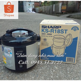 Chính hãng Nồi cơm điện Sharp KS R18ST Thailand 1.8 lít