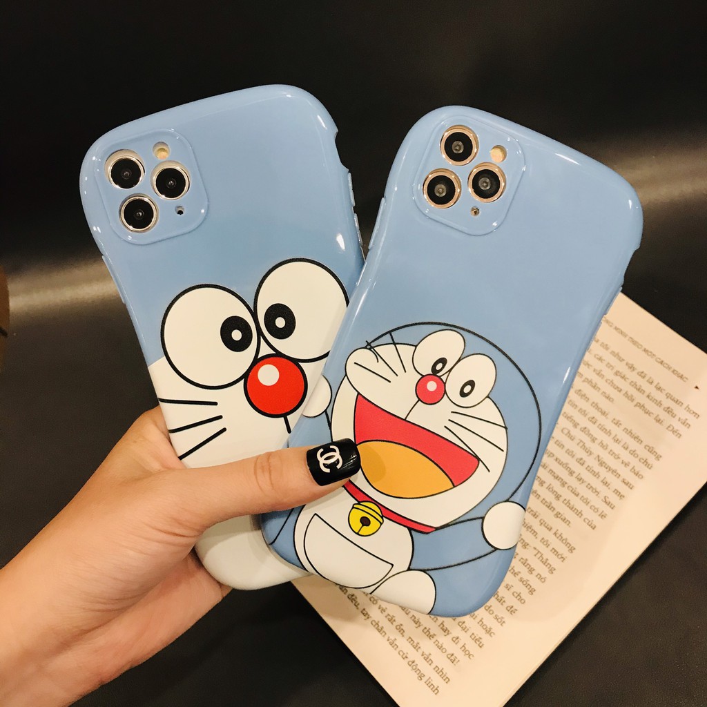 [ IPHONE ] Ốp Lưng Viền Cong Silicon Chống Sock, Va Đập Bảo Vệ Camera Doraemon - J007