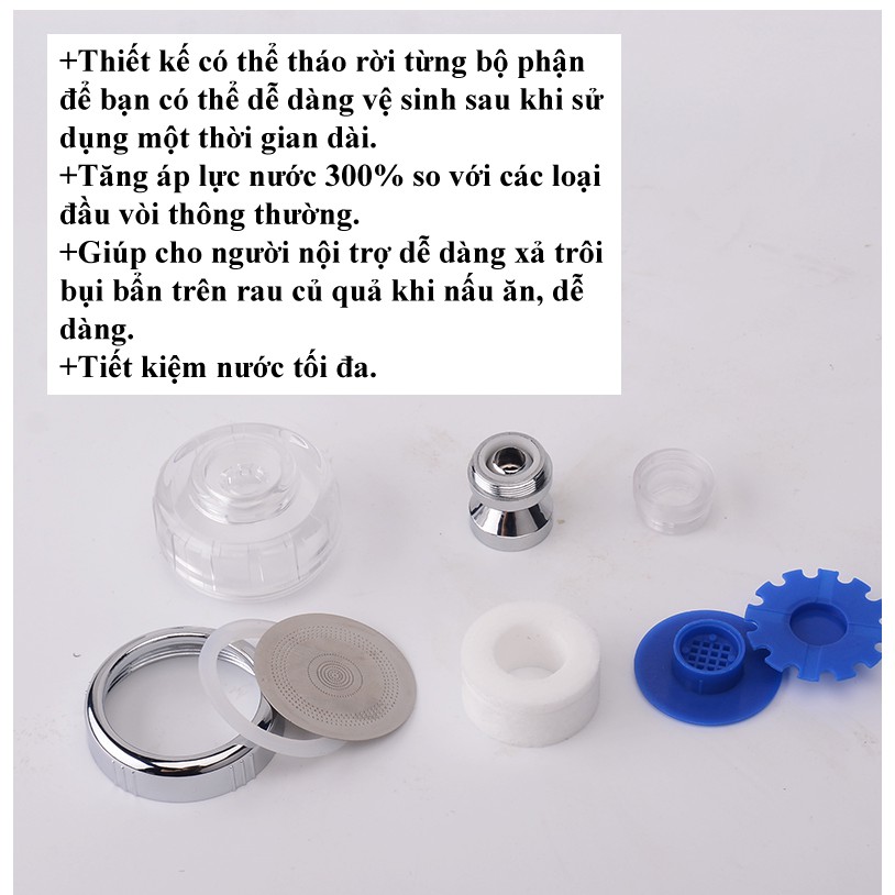 Đầu lọc nước sạch cho vòi nước  lavabor, bồn rửa chén GD00010