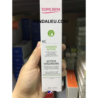 TOPICREAM-AC ACTIVE CARE 40ML. KEM DƯỠNG LÀM GIẢM MỤN, MỜ VẾT THÂM DO MỤN.