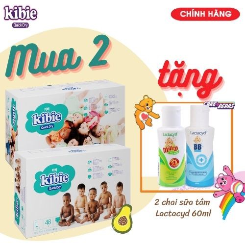 [ MUA 2 TẶNG QUÀ ] Bỉm Quần KIBIE Quick Dry - Tã Quần Cao Cấp Hàn Quốc Mềm Nhẹ Khô Thoáng Vượt Trội - M52/L48/XL44/XXL40