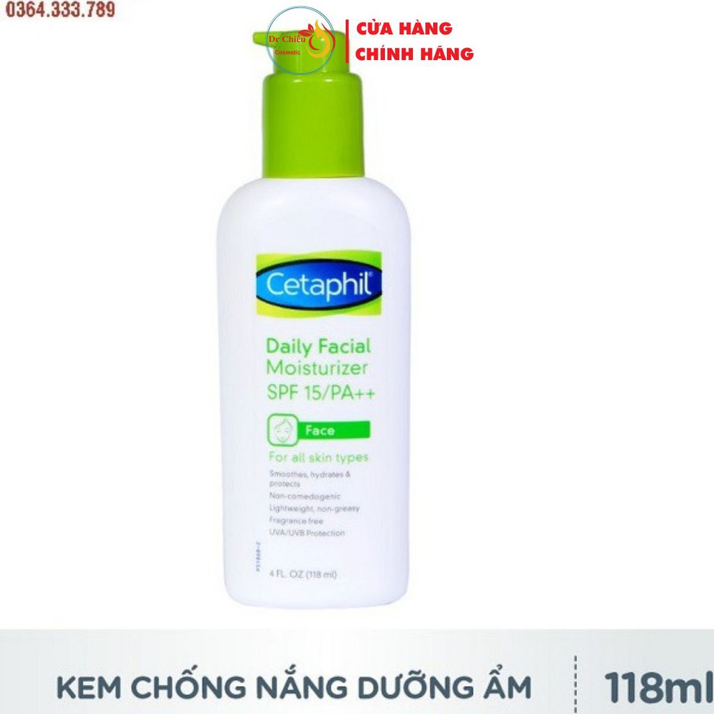 ⚜️FREESHIP⚜️ Kem dưỡng ẩm Cetaphil ⚜️ Cetaphil Daily Facial Moisturizer 118ml SPF15/ PA++