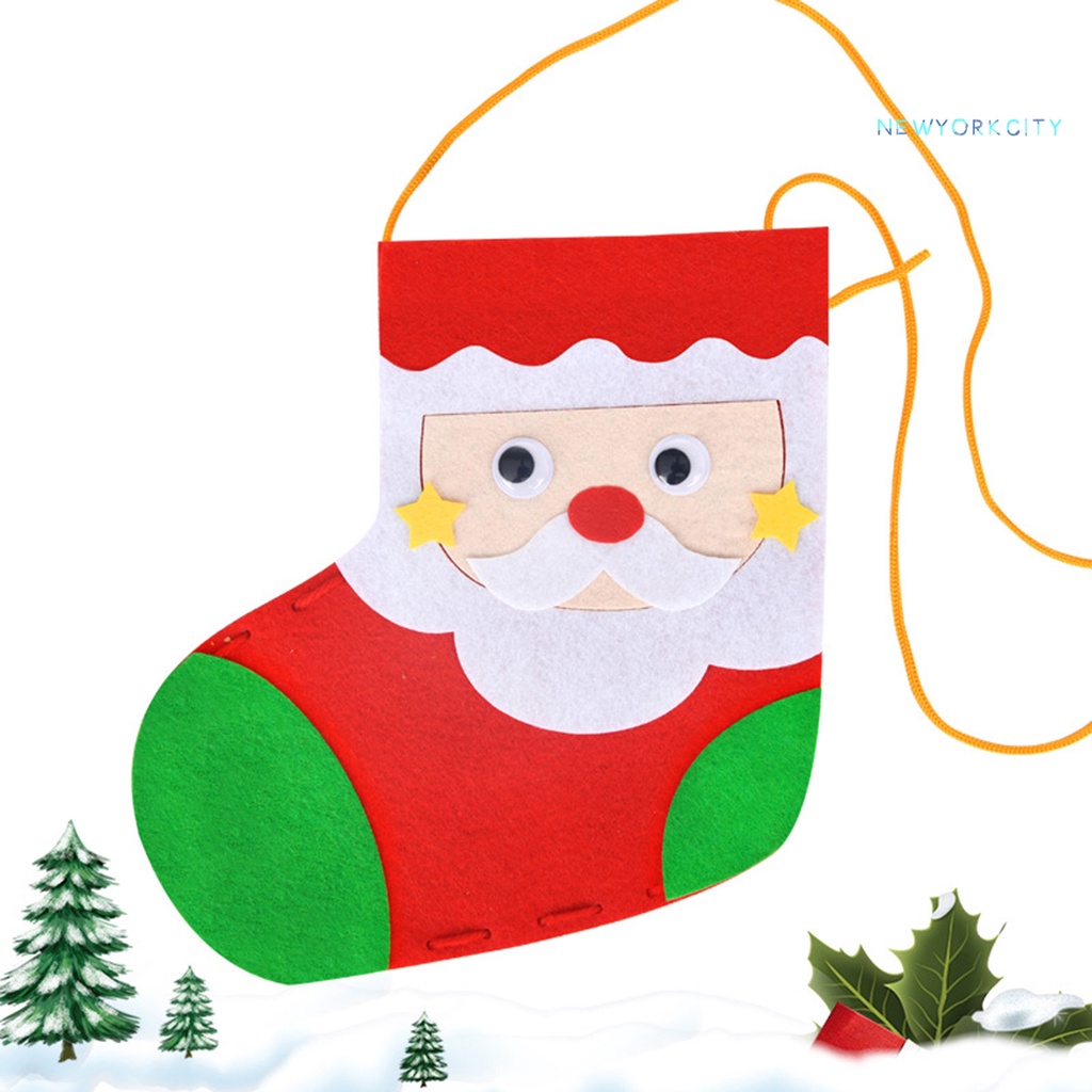 1 Đôi Vớ Thủ Công Màu Sắc Tươi Sáng Thân Thiện Với Môi Trường Cho Trẻ Mẫu Giáo / Trẻ Em DIY