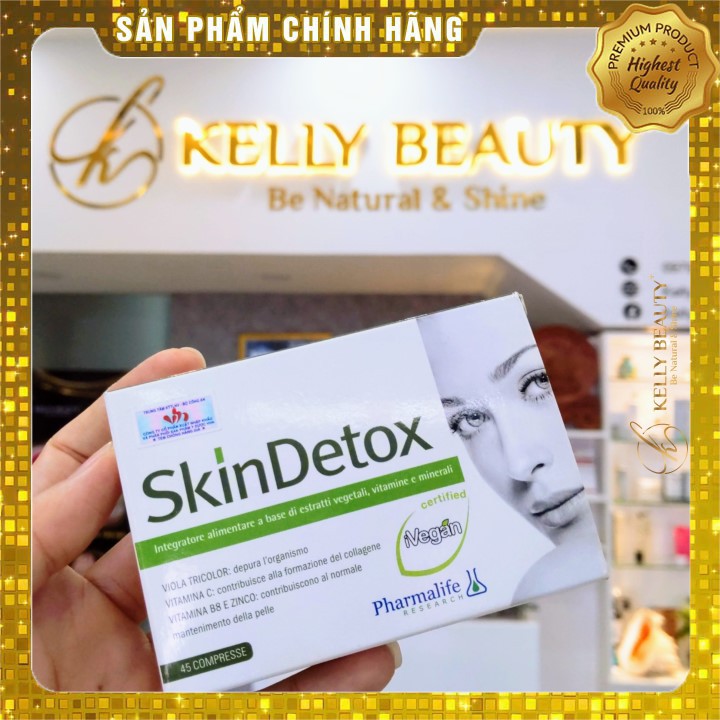 Viên Uống Ngừa Mụn Skin Detox [CHÍNH HÃNG] [CHÂU ÂU] - Kiềm Dầu, Kháng Viêm, Giảm Sưng, Giảm Mụn Do Độc Tố, Vi Khuẩn
