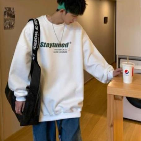 Áo Sweater Staytuned  Form Rộng Unisex Tay Bồng Nam Nữ Mặc Được Chất Nỉ Bông Hàng Xuất Dày Đẹp Không Bai, Không Xù AN1 | BigBuy360 - bigbuy360.vn