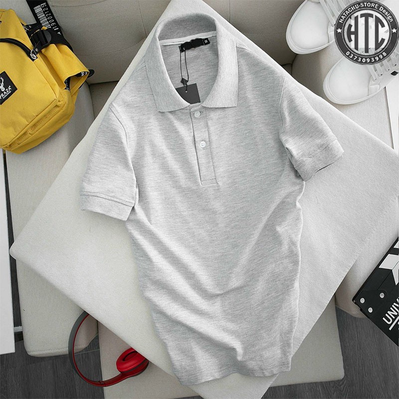 Áo phông nam, áo thun Polo nam Trơn cộc tay có cổ không viền | BigBuy360 - bigbuy360.vn