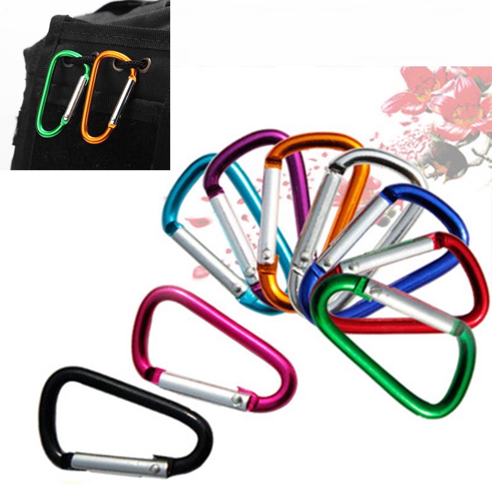 LETTER 5/10pcs Outdoor Sports High Quality Equipment Safety 7-colors Aluminium Climbing Buckles