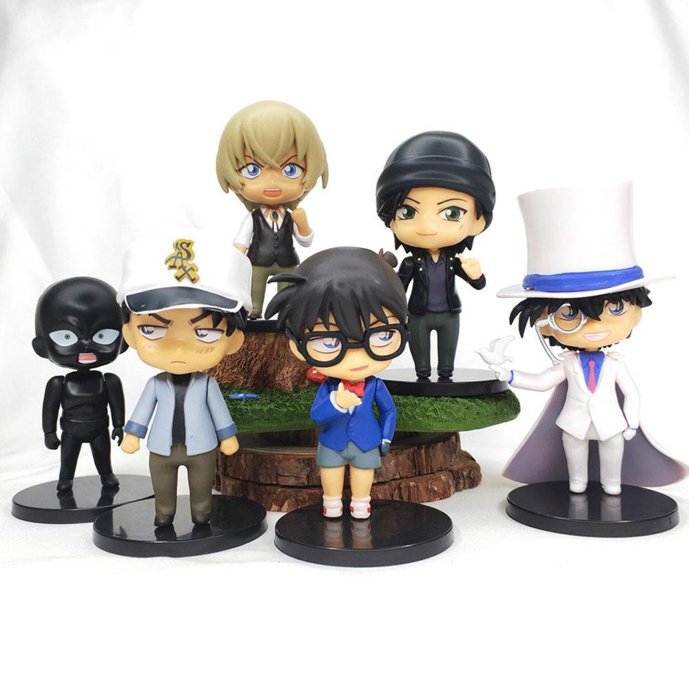 Bộ 6 món đồ chơi mô hình hành động mini hình nhân vật trong Detective Conan