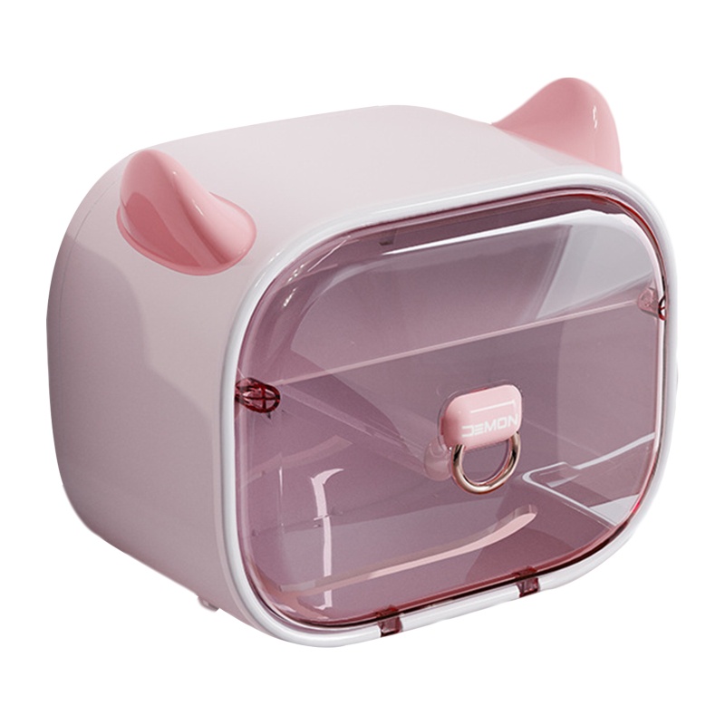 QQ Hộp Đựng Khăn Giấy Vệ Sinh Trong Suốt Hình Quỷ Độc Đáo