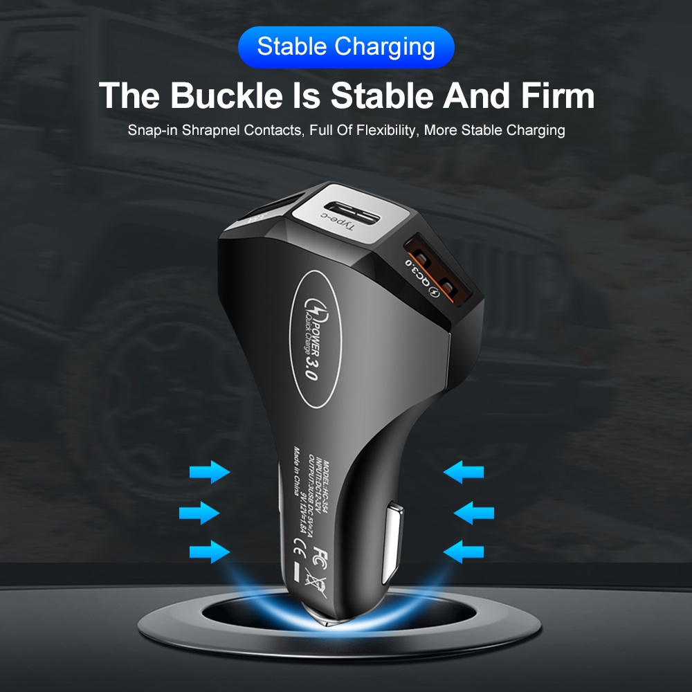 Tẩu Sạc Nhanh 7A USB Type C PD 3.0 Cho ĐT táo 13